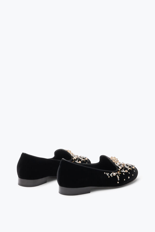 Louise Black Loafer With Rhinestones 15