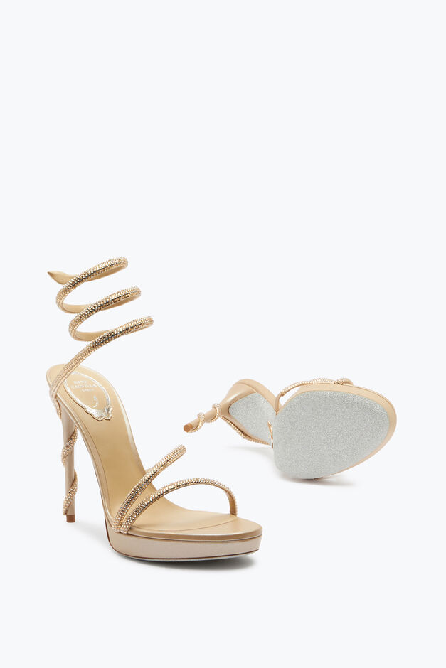 MARGOT CHAMPAGNE PLATFORM SANDAL 120 MARGOT CHAMPAGNE PLATFORM SANDAL 120