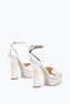 HELSA SILVER PLATFORM SANDAL 140