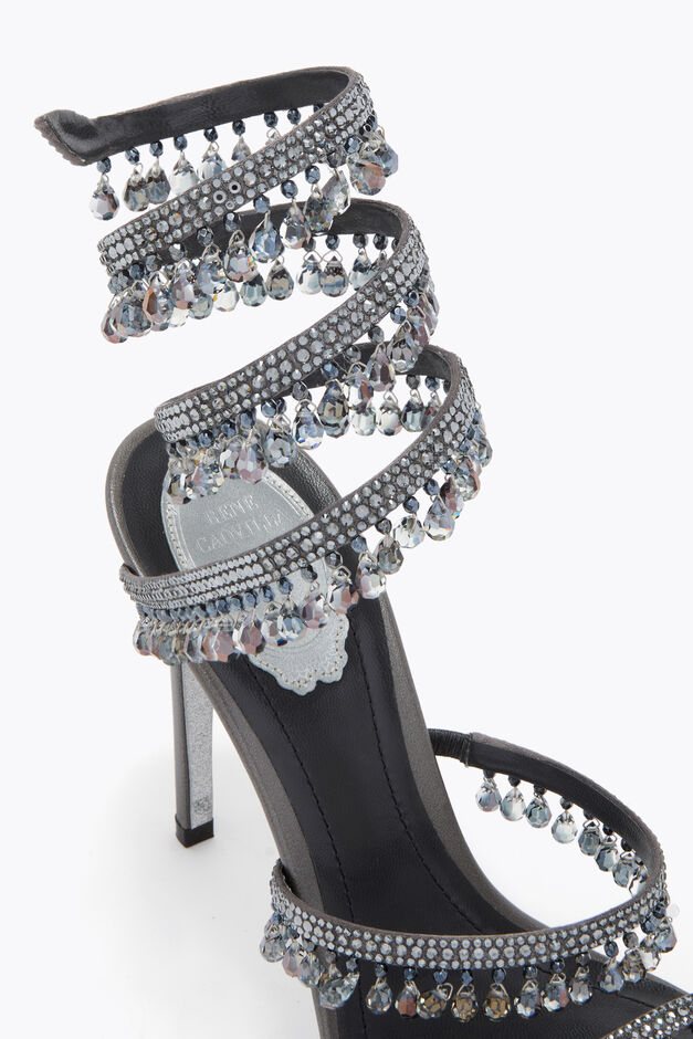 CHANDELIER GUNMETAL SANDAL 105