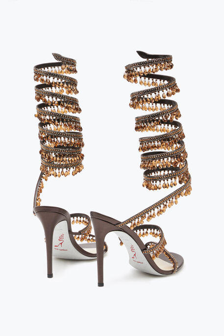 Chandelier Crystal Chestnut Brown Sandal 105 Chandelier Crystal Chestnut Brown Sandal 105