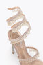 CHANDELIER LIGHT PINK SATIN/SILK STRASS SANDAL