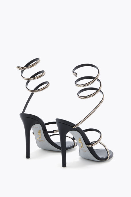 CLEO BLACK AND GOLD SANDAL 105