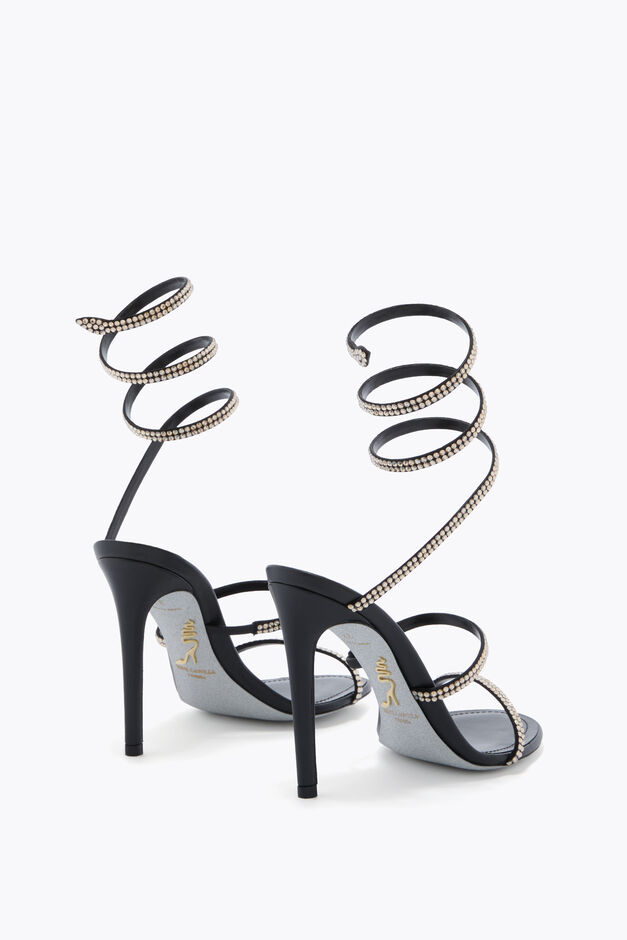 CLEO BLACK AND GOLD SANDAL 105