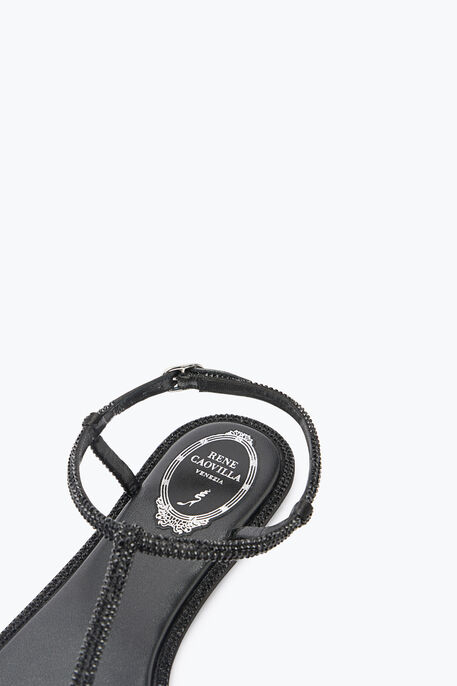 DIANA CRYSTAL BLACK SANDAL 10