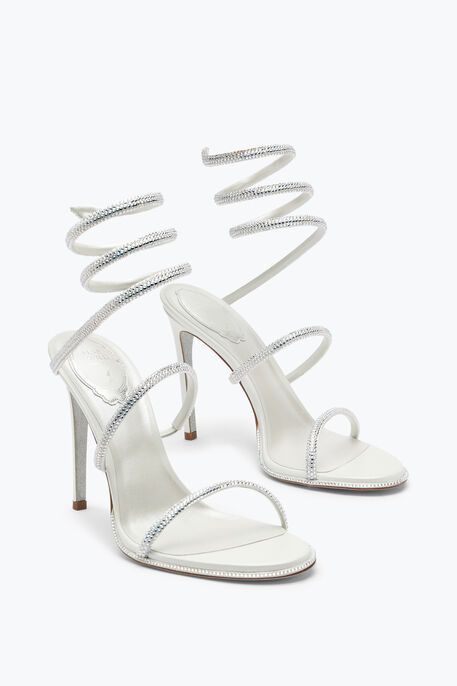 Cleo 105 Crystal Ivory Sandal
