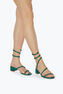 Cleo Crystal Emerald Green Sandal 35