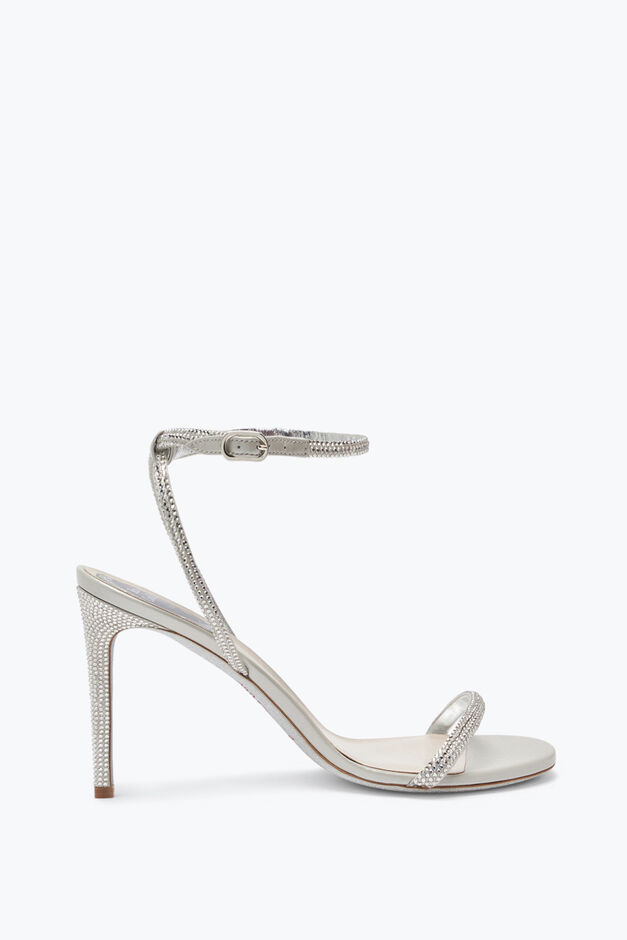 Ellabrita Crystal Silver Sandal 80