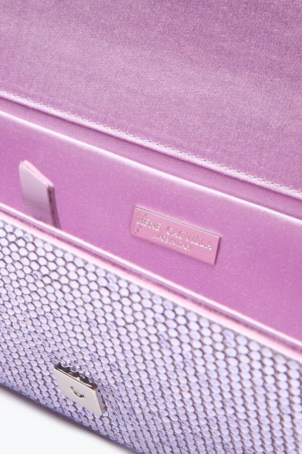 Zafira Pink Clutch With All-Over Crystals