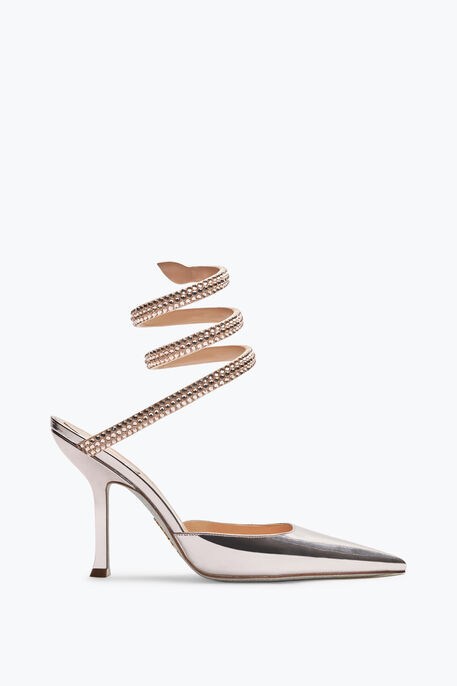 Cleo Powder Pink Pump With Crystals 105