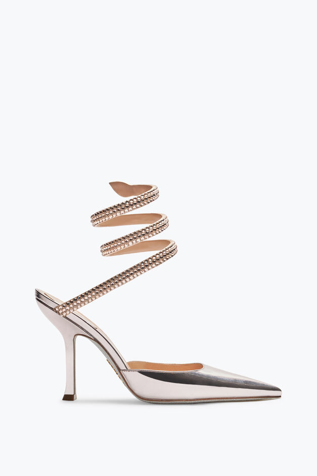 Cleo Powder Pink Pump With Crystals 105 Cleo Powder Pink Pump With Crystals 105