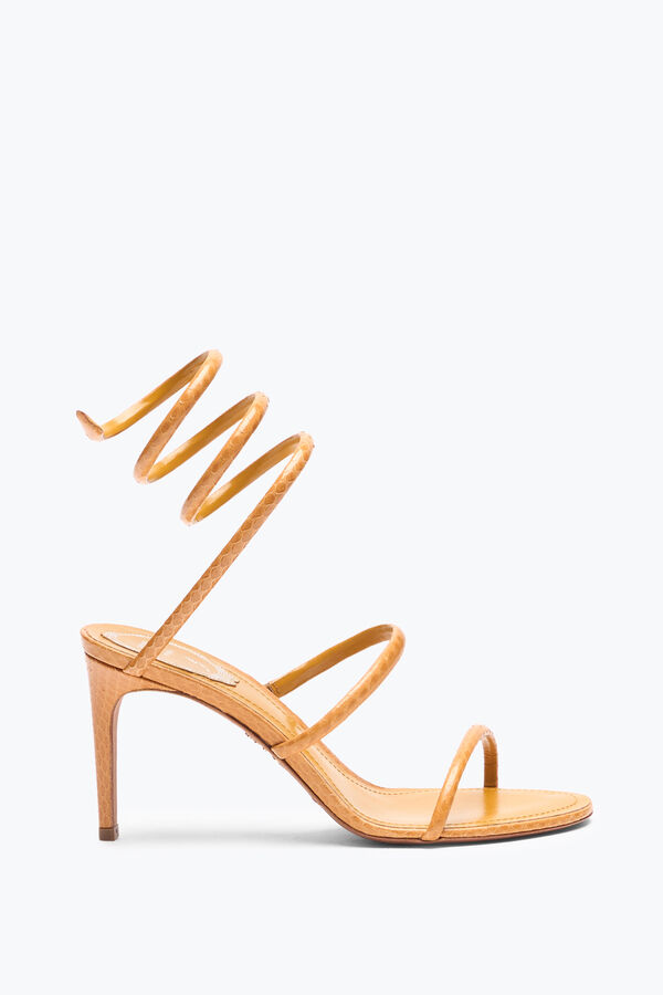 CLEO OCHRE AYERS LEATHER SANDAL 80