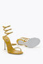 CLEO MUSTARD SATIN/GOLD BERYL STRASS SANDAL