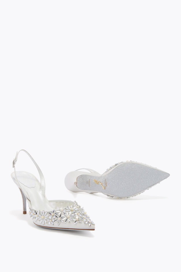 EVA WHITE SLINGBACK 80