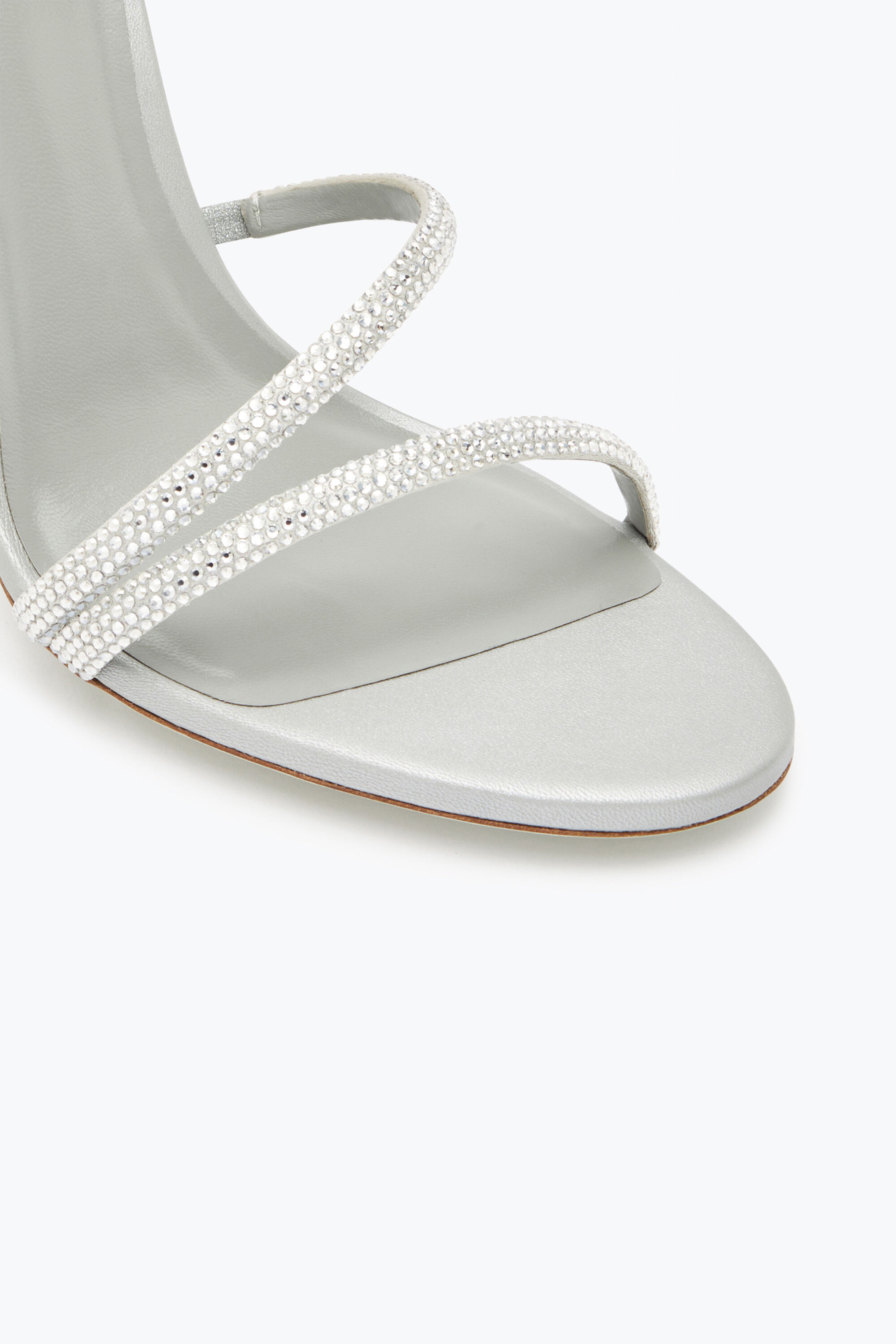 Jeweled Margot Crystal Grey Sandal 105 | Rene Caovilla®