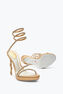 Margot Crystal Gold Platform Sandal 120