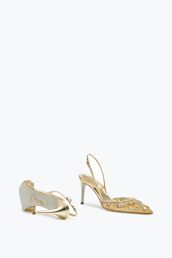 Aretha Gold Slingback 80