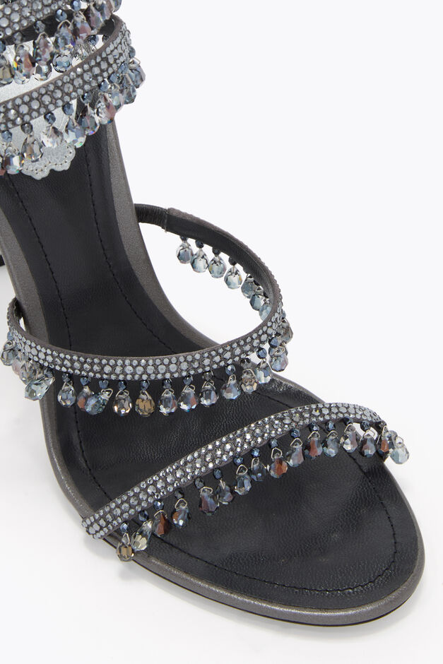 CHANDELIER GUNMETAL SANDAL 105