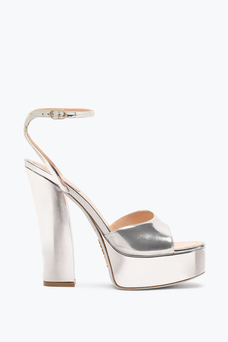 HELSA SILVER PLATFORM SANDAL 140