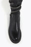 CLEO CUISSARD BLACK LAMB/JET HEMATITE STRASS BOOT