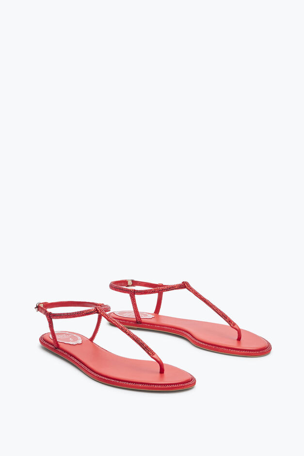 DIANA CRYSTAL RED SANDAL 10