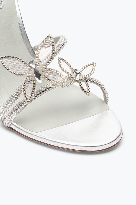 Margot Mirrored Gray Sandal With Butterflies 105