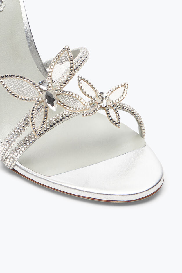 Margot Mirrored Gray Sandal With Butterflies 105