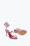 CLEO BURGUNDY AYERS LEATHER SANDAL 80