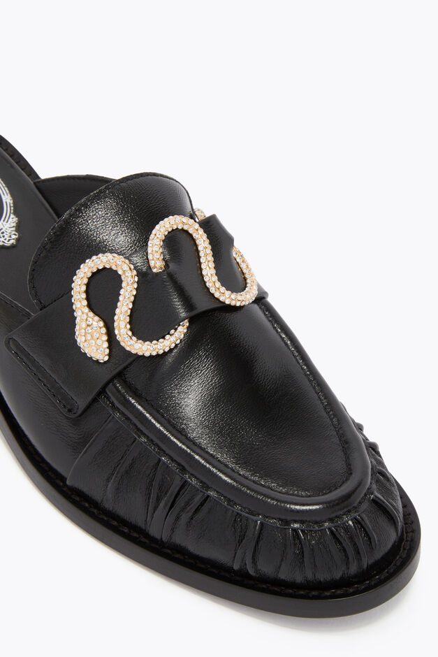 MORGANA BLACK MULE LOAFER 20