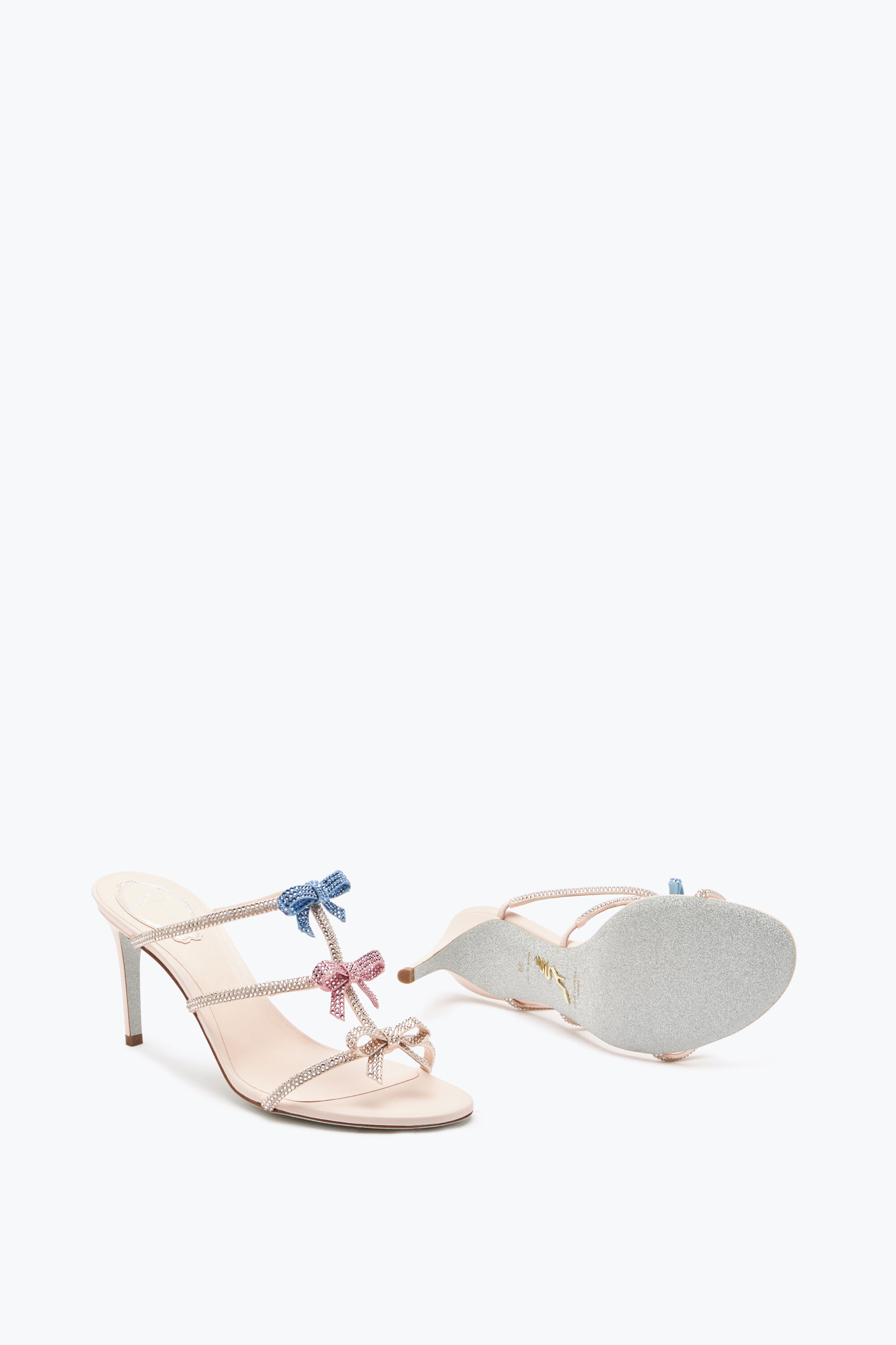 Jeweled Caterina Sandal With Multicolor Crystals 80 | Rene