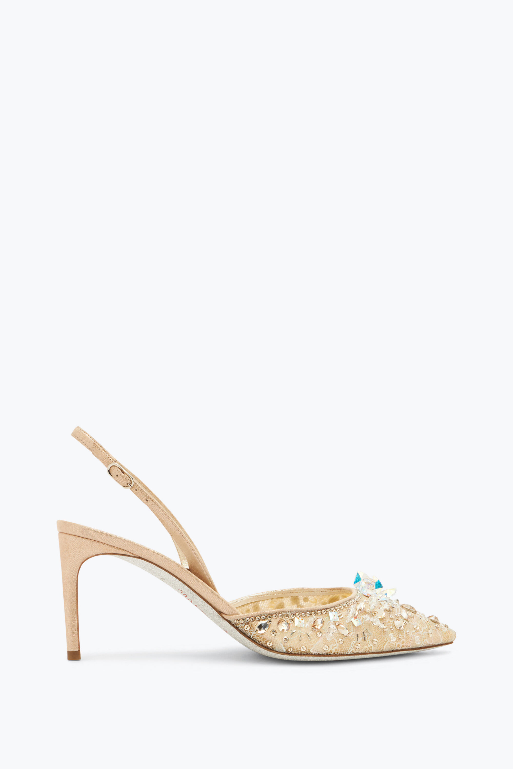 Jeweled Slingback With Jewel Stones Cinderella 75 | Rene Caovilla®