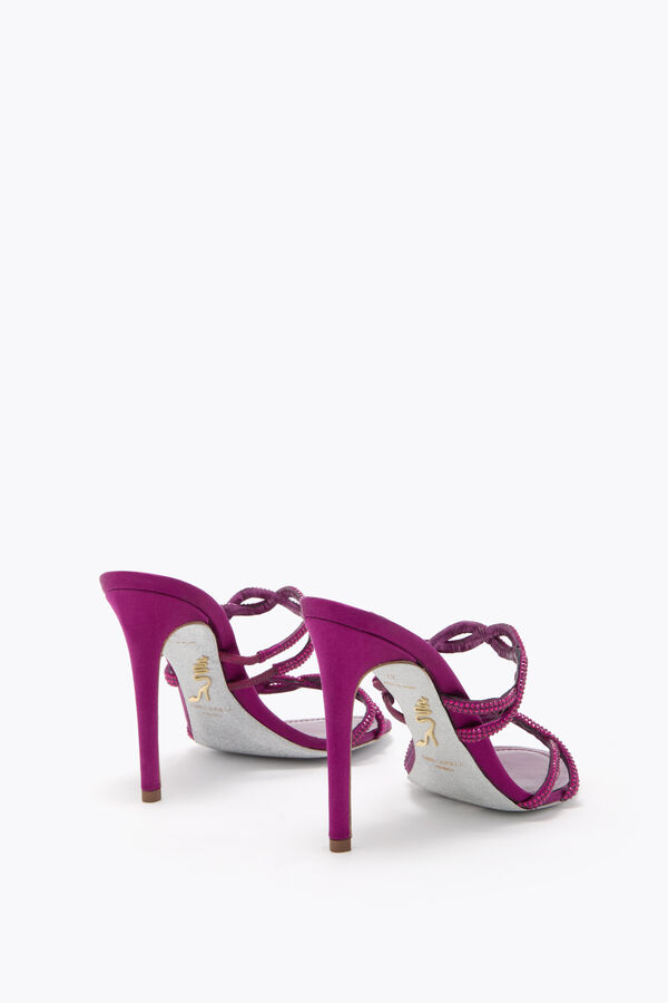 BRAID PORPORA SATIN/RUBY STRASS SANDAL