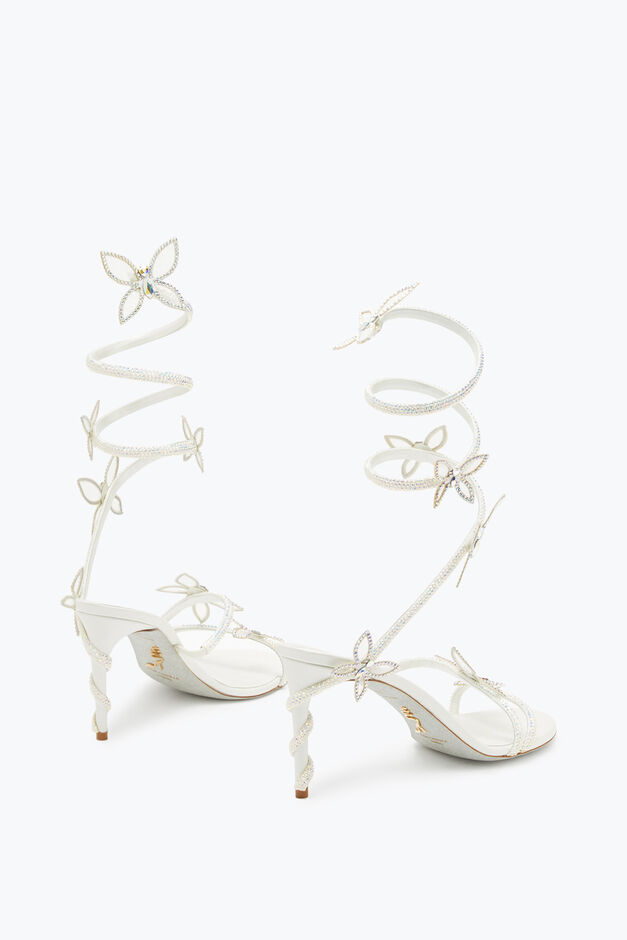 Margot white sandal with butterflies 80 Margot white sandal with butterflies 80