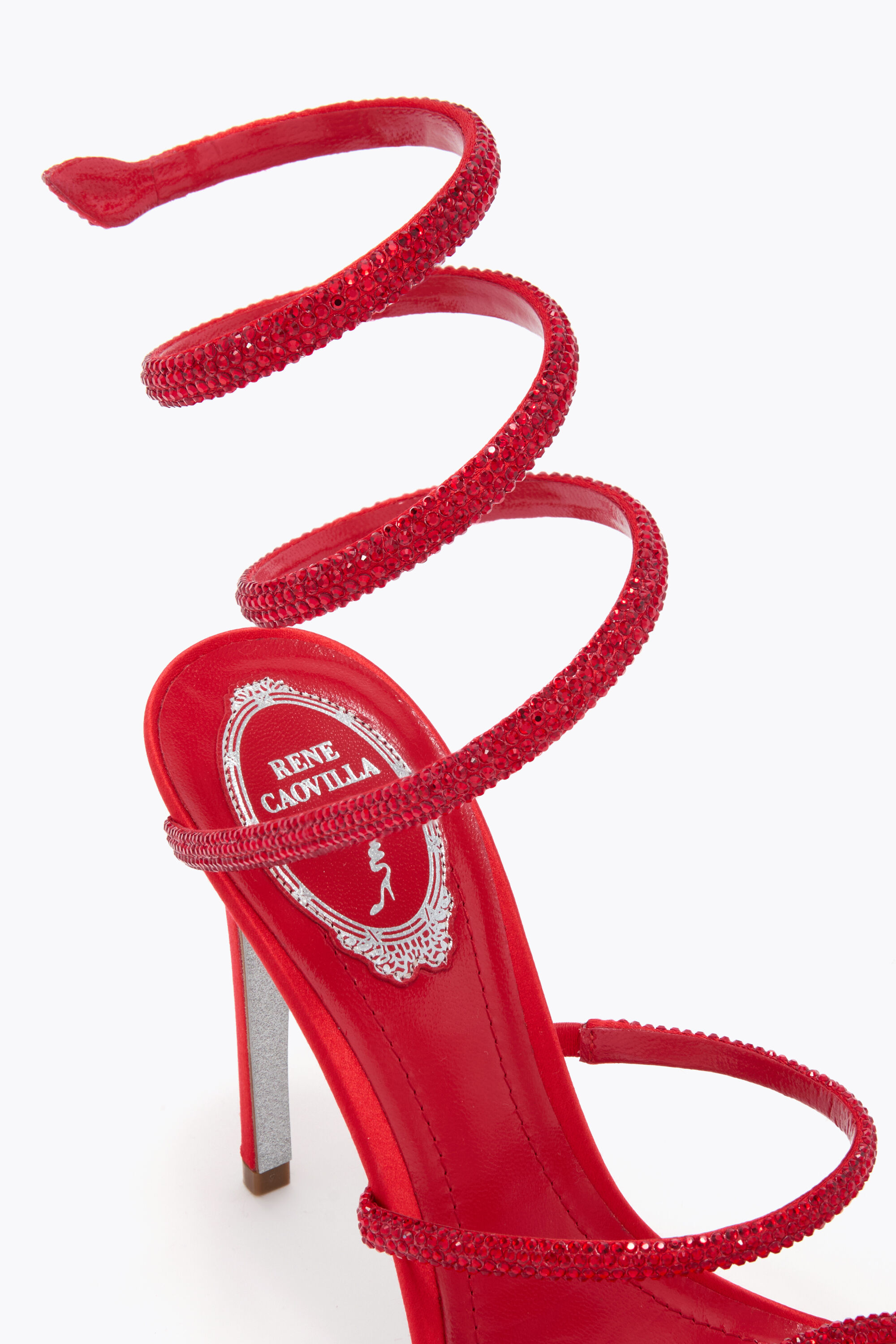 未使用 レネカオヴィラ ミュール 赤 Rene Caovilla イタリア製 Jeweled CLEO | Rene Caovilla®