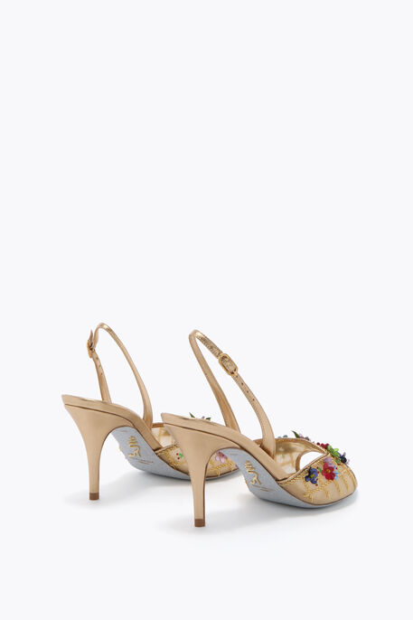 FLORA GOLD SANDAL 80