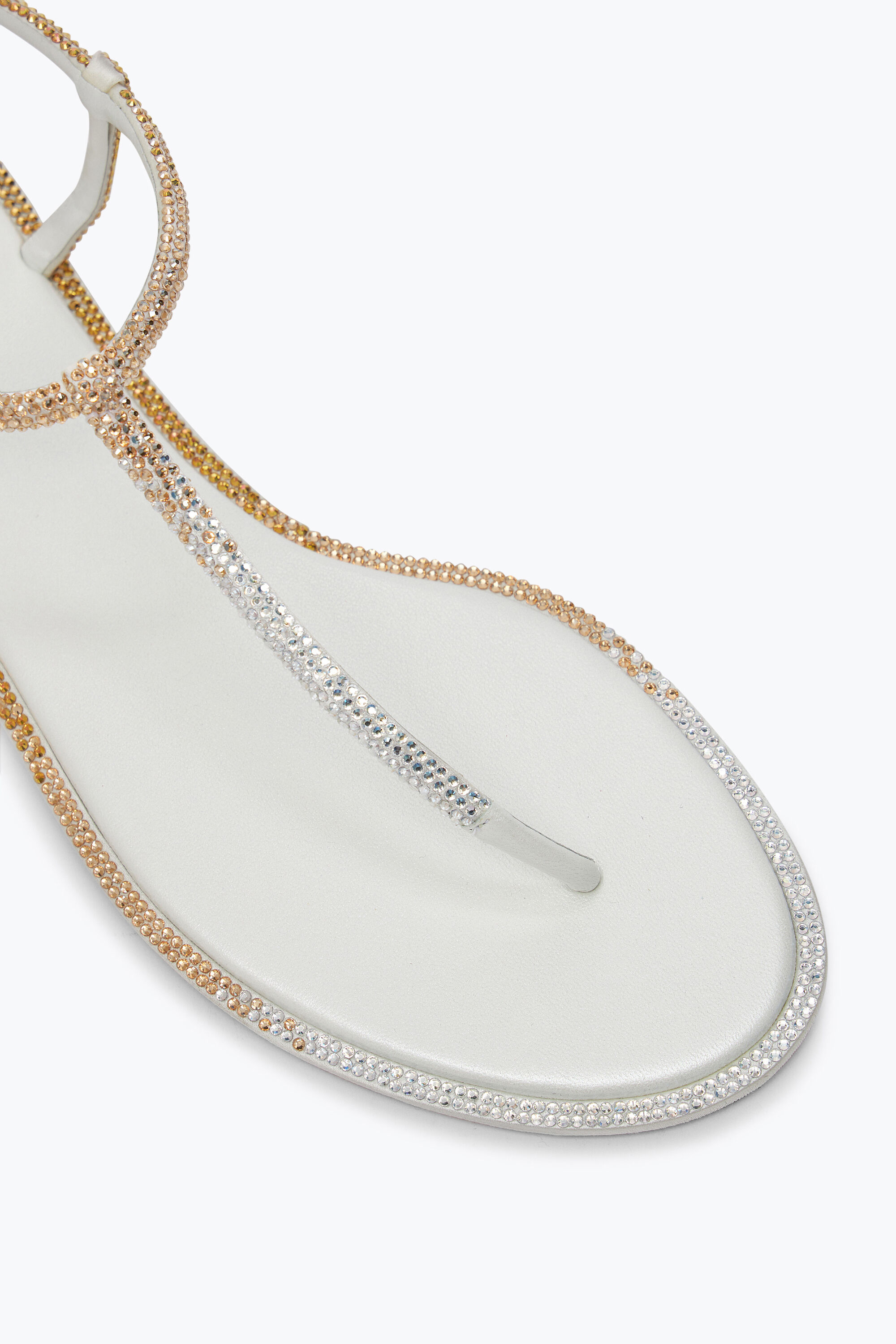 サンダル・ミュール RENe CAOVILLA 'Diana' sandals Beige C12125010R001T002 Jeweled DIANA CRYSTAL BEIGE SANDAL 10 | Rene Caovilla®