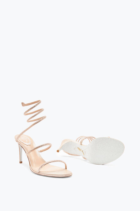 CLEO NUDE SANDAL WITH CRYSTALS 80 CLEO NUDE SANDAL WITH CRYSTALS 80