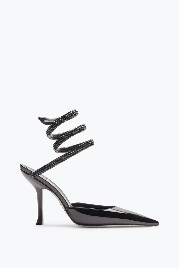 Cleo Black Pump With Crystals 105 Cleo Black Pump With Crystals 105