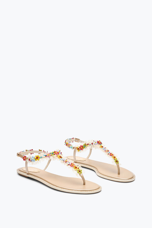 BLOOM NUDE FLAT SANDAL 10