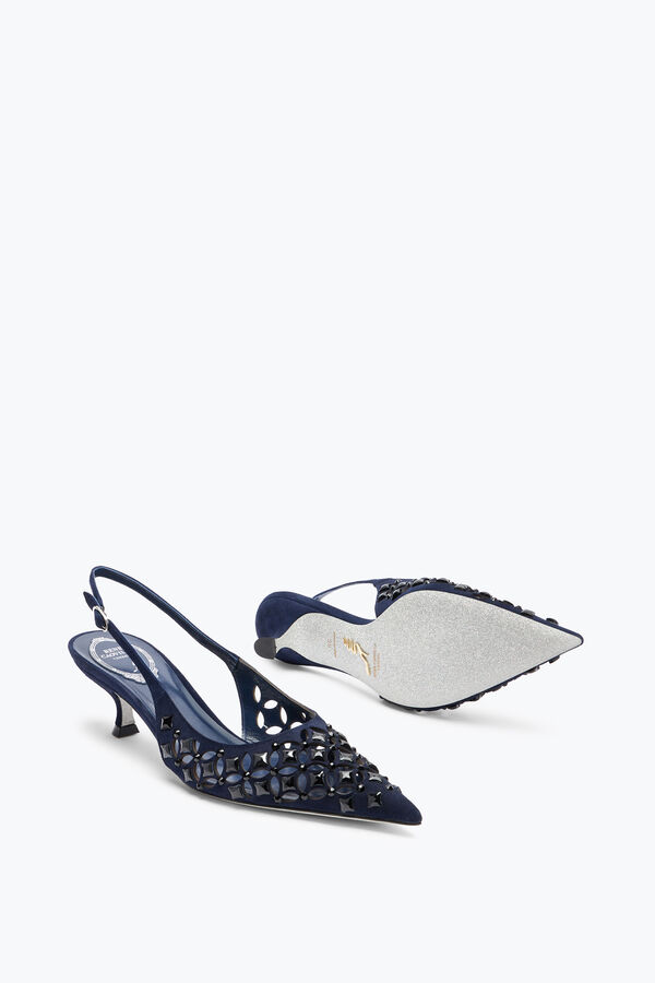 Trifora Midnight Blue Slingback 50