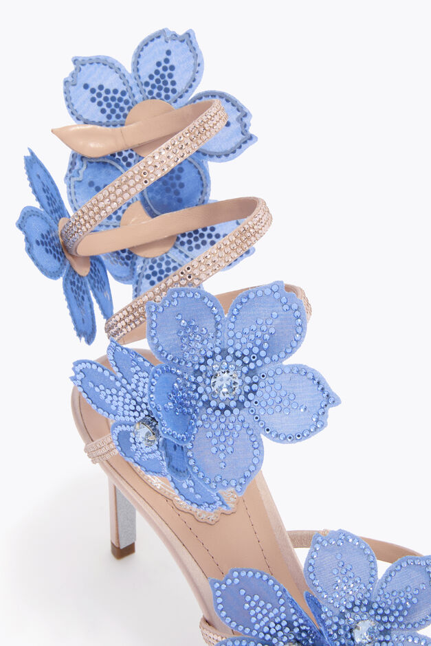 PEACH FLOWER BLUSH PINK AND BLUE SANDAL 80