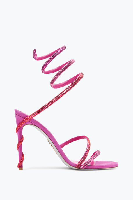 Margot Shocking Pink Sandal With Degrad&eacute; Crystals 105