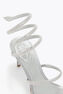 CLEO SILVER SANDAL 80