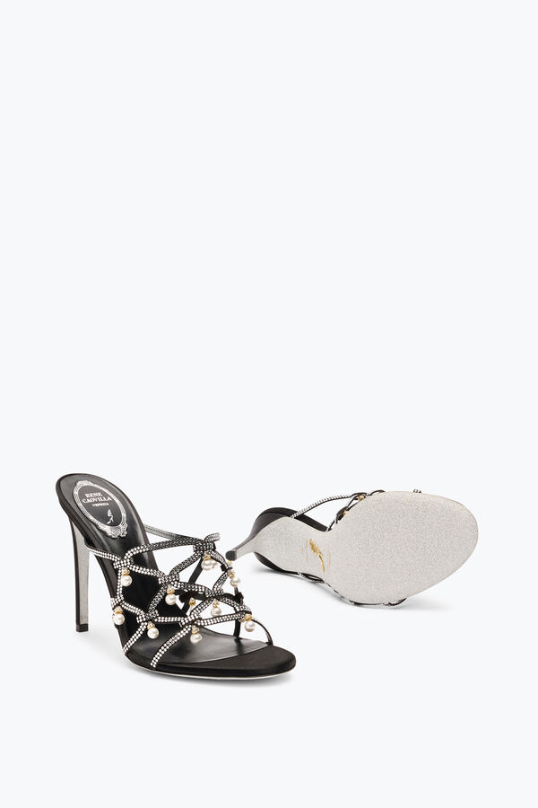 ESMERALDA BLACK SLIDER SANDAL 105