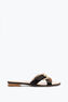 MARTHA BLACK FLAT SANDAL 10