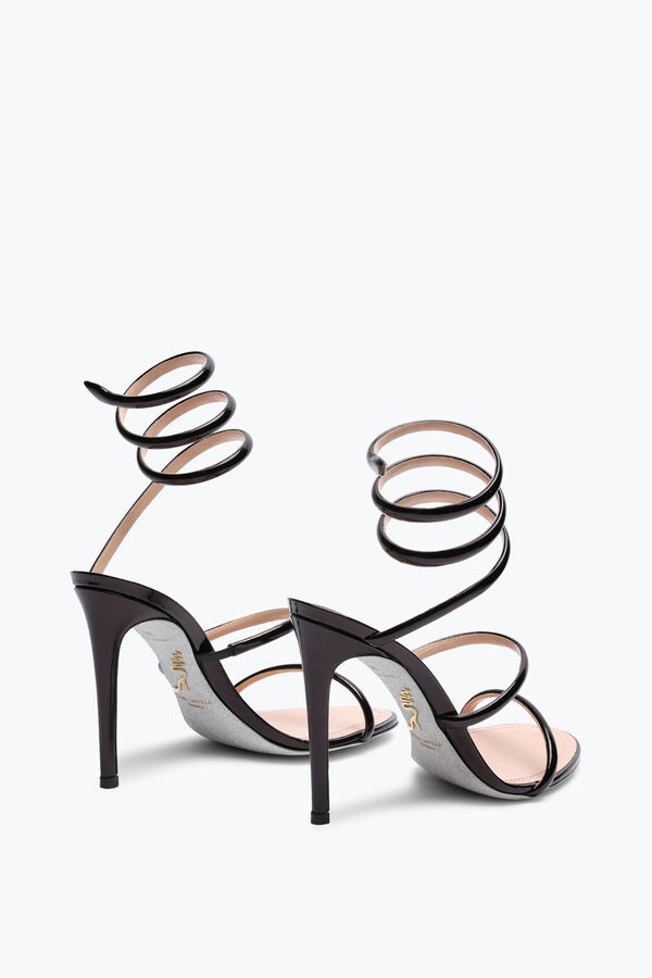 Cleo Metallic Black Sandal 105