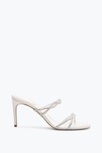 BRAID IVORY SLIDER SANDAL 80