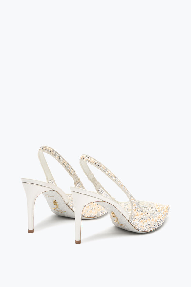 PEARL WHITE SLINGBACK 80 PEARL WHITE SLINGBACK 80