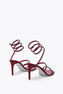 CLEO BORDEAUX SATIN/SIAM STRASS SANDAL
