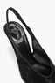 JINNY BLACK NET-TULLE/JET STRASS SLINGBACK